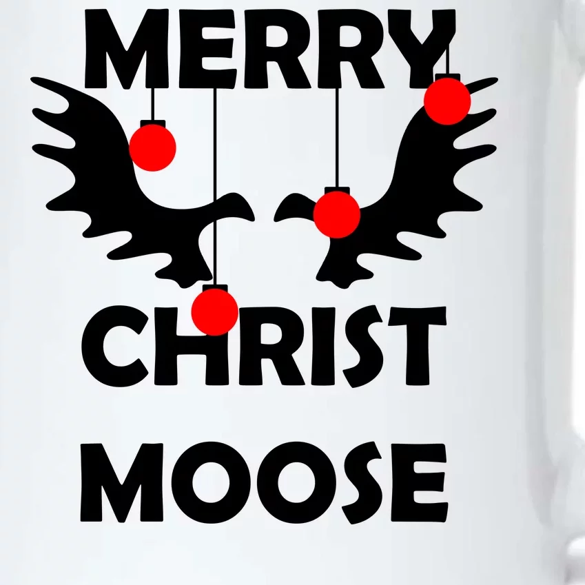 Merry Christ-Moose Black Color Changing Mug