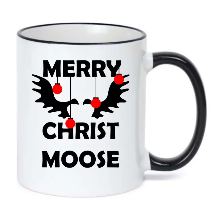 Merry Christ-Moose Black Color Changing Mug