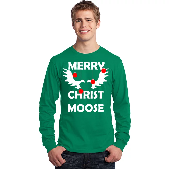 Merry Christ-Moose Long Sleeve Shirt