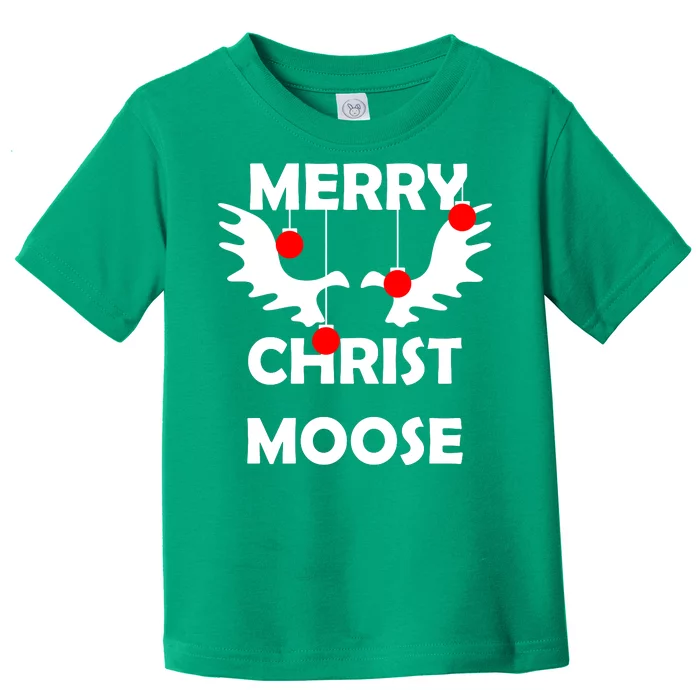 Merry Christ-Moose Toddler T-Shirt