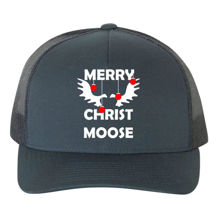 Merry Christ-Moose Yupoong Adult 5-Panel Trucker Hat