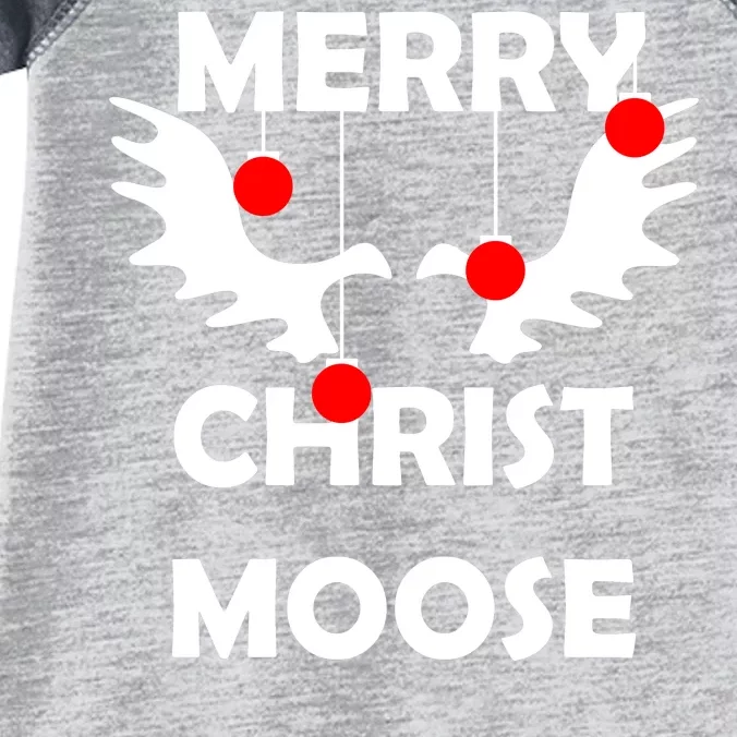 Merry Christ-Moose Infant Baby Jersey Bodysuit