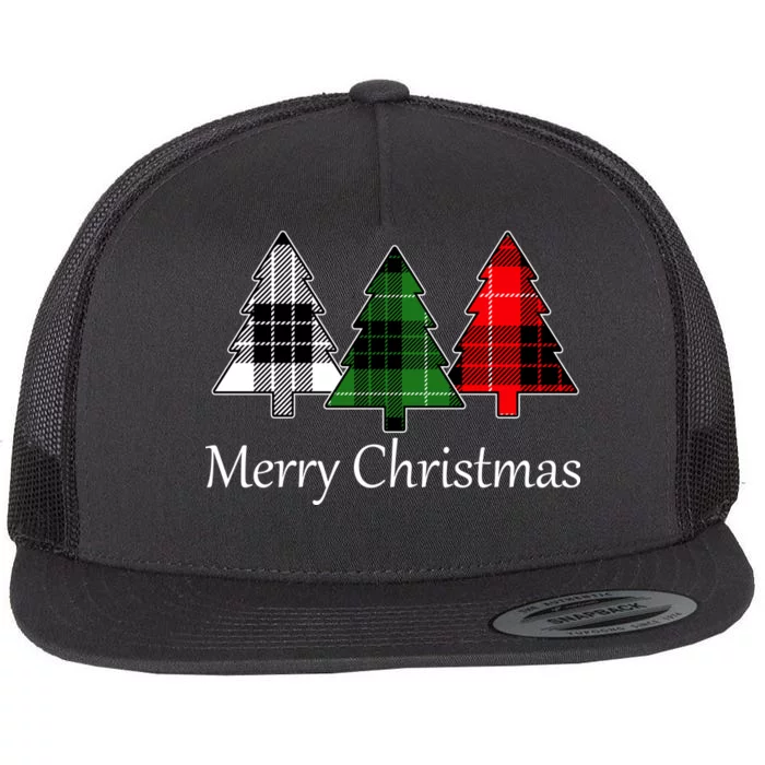 Merry Christmas Flat Bill Trucker Hat