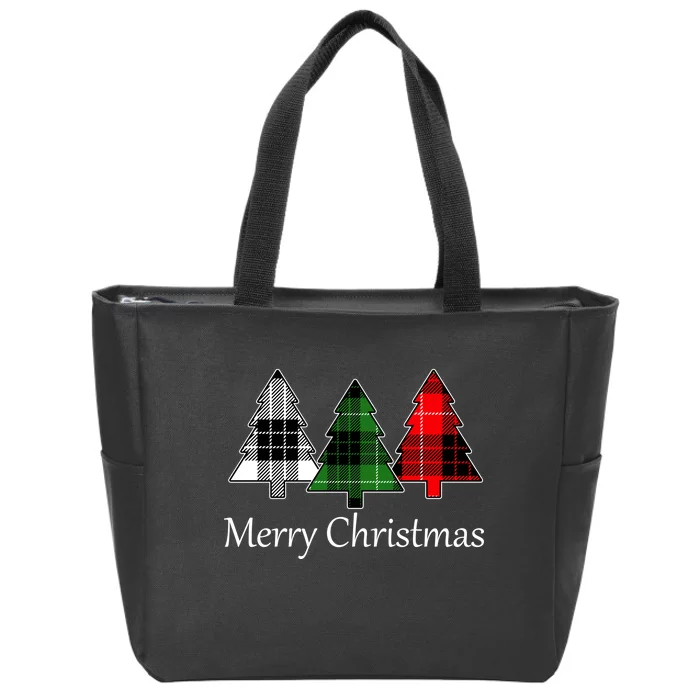 Merry Christmas Zip Tote Bag