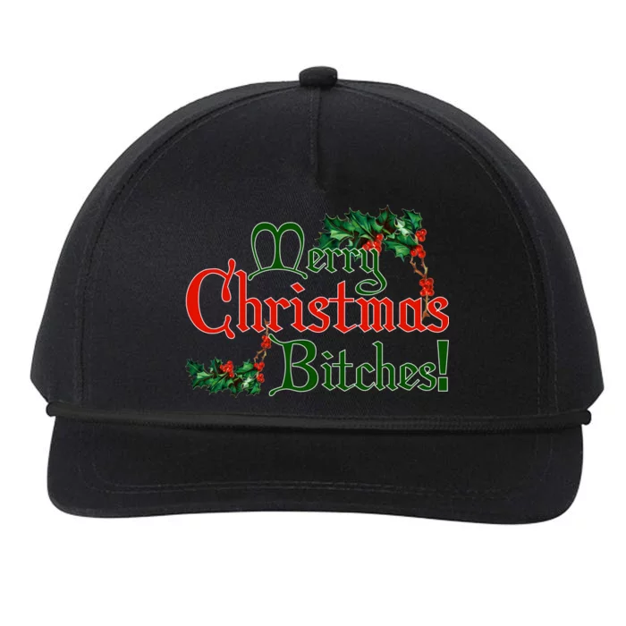 Merry Christmas Bitches! Snapback Five-Panel Rope Hat