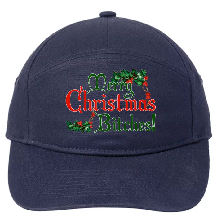 Merry Christmas Bitches! 7-Panel Snapback Hat