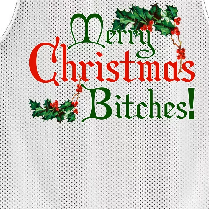 Merry Christmas Bitches! Mesh Reversible Basketball Jersey Tank