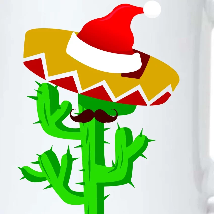 Merry Christmas Cactus Black Color Changing Mug