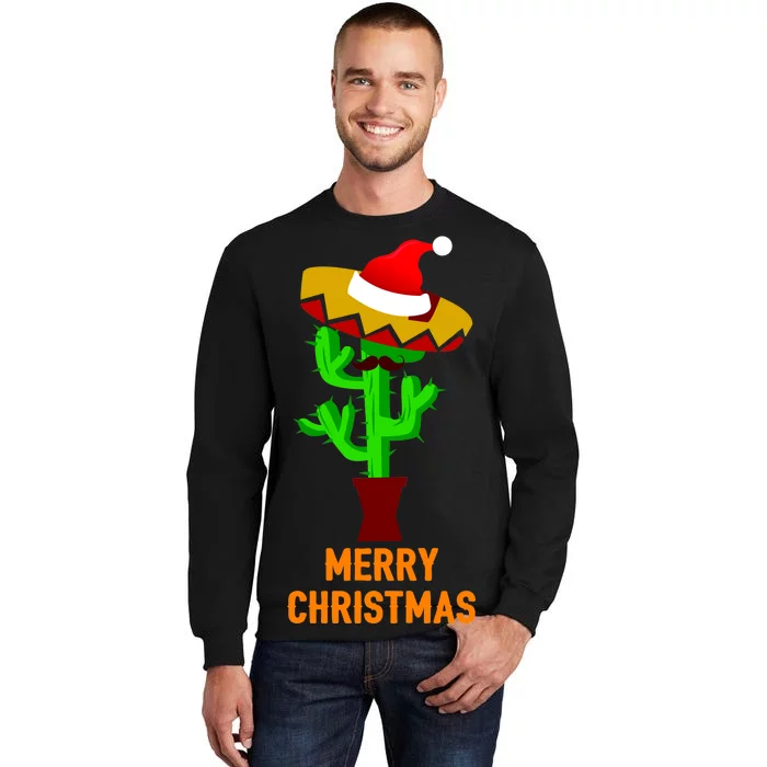 Merry Christmas Cactus Tall Sweatshirt