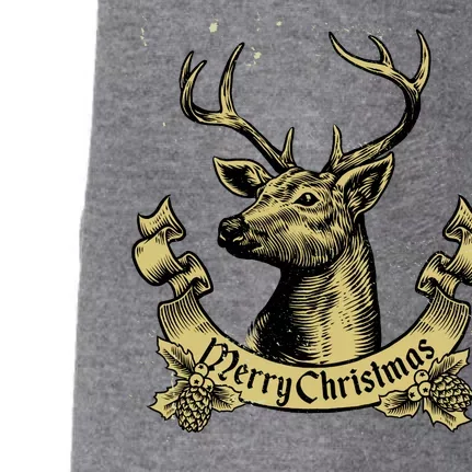 Merry Christmas Deer Doggie 3-End Fleece Hoodie