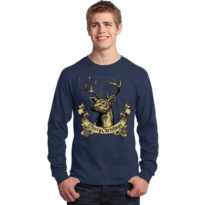 Merry Christmas Deer Tall Long Sleeve T-Shirt