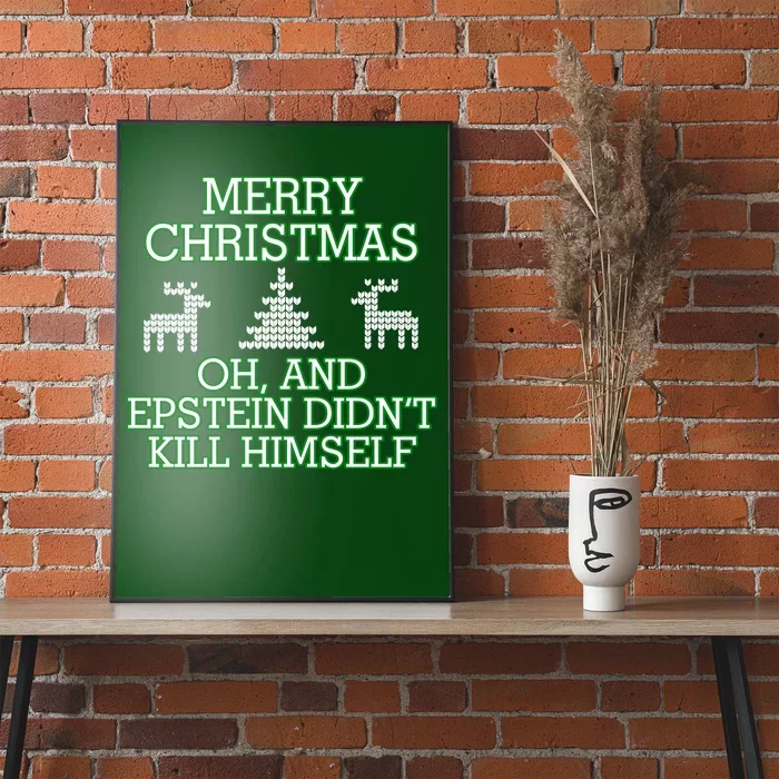 Merry Christmas Epstein Didn't Kill Himself Poster