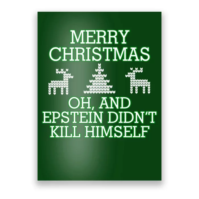 Merry Christmas Epstein Didn't Kill Himself Poster