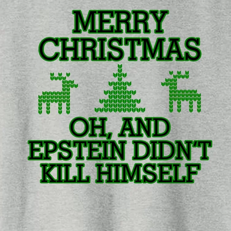 Merry Christmas Epstein Didn't Kill Himself Women's Crop Top Tee