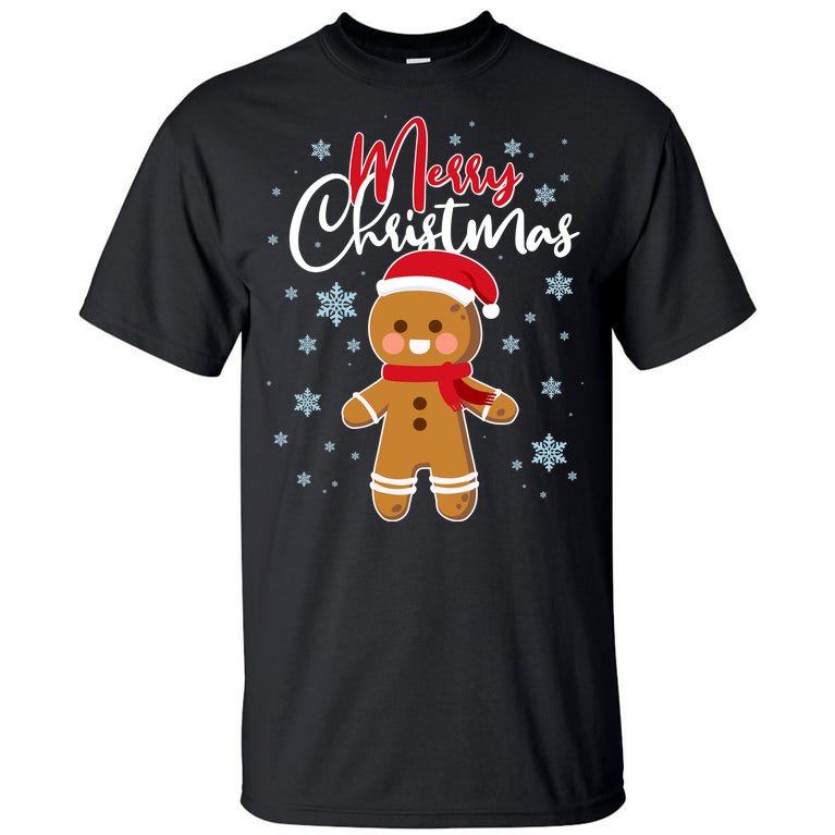 Merry Christmas Gingerbread Tall T-Shirt