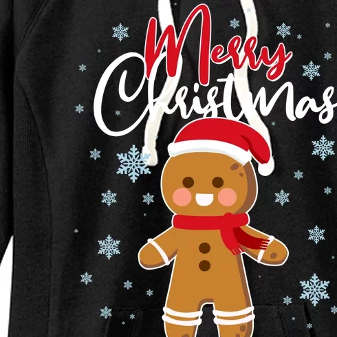 Merry Christmas Gingerbread Women's Fleece Hoodie