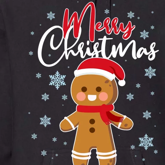 Merry Christmas Gingerbread Premium Hoodie