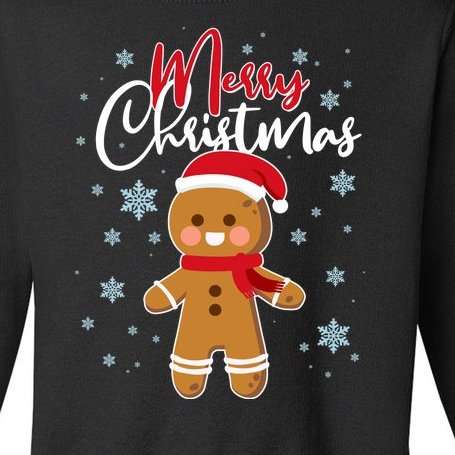 Merry Christmas Gingerbread Toddler Sweatshirt