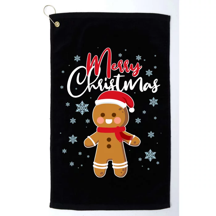 Merry Christmas Gingerbread Platinum Collection Golf Towel