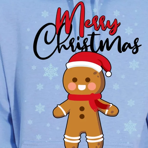 Merry Christmas Gingerbread Unisex Surf Hoodie