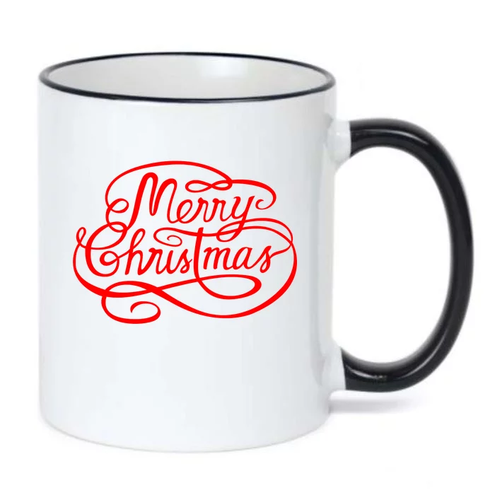 Merry Christmas Holiday Black Color Changing Mug