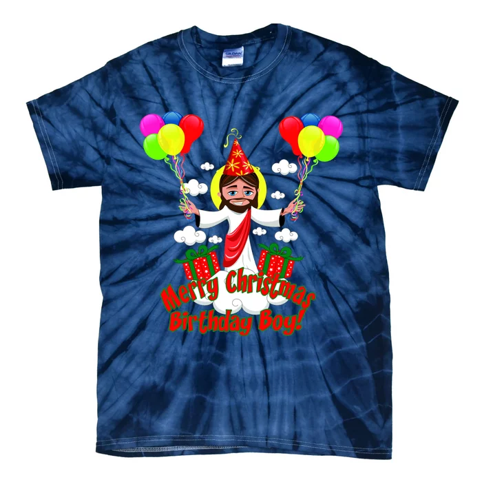 Merry Christmas Jesus Birthday Boy Tie-Dye T-Shirt