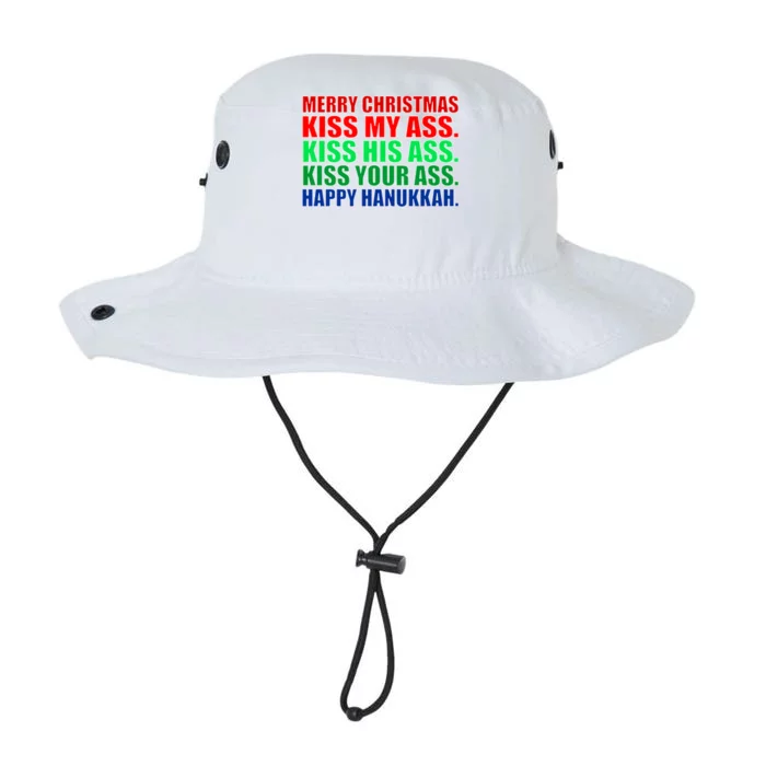 Merry Christmas Kiss My Ass Happy Hanukkah Legacy Cool Fit Booney Bucket Hat