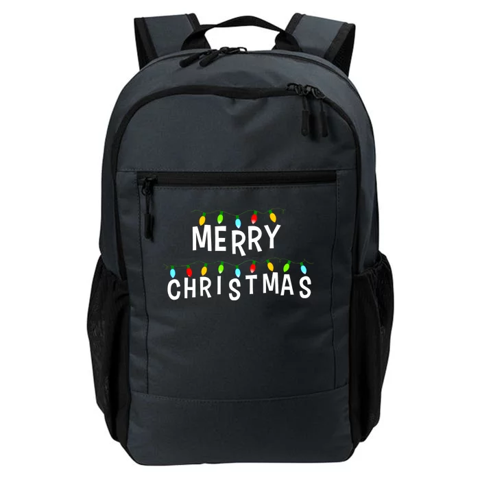 Merry Christmas Lights Daily Commute Backpack