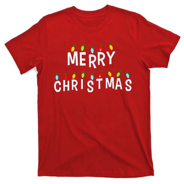 Merry Christmas Lights T-Shirt | TeeShirtPalace
