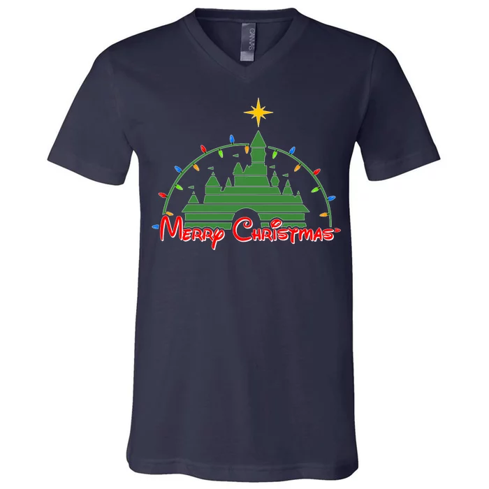 Merry Christmas Magical V-Neck T-Shirt