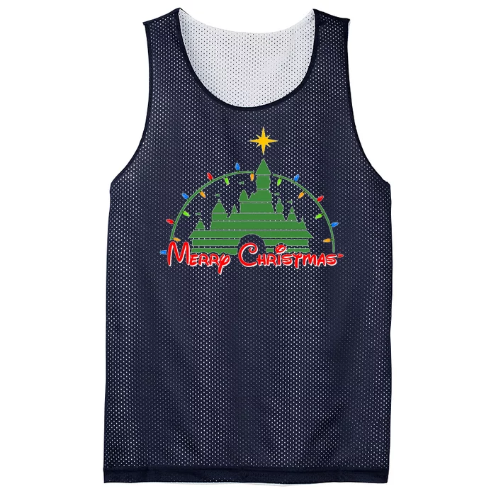 Merry Christmas Magical Mesh Reversible Basketball Jersey Tank