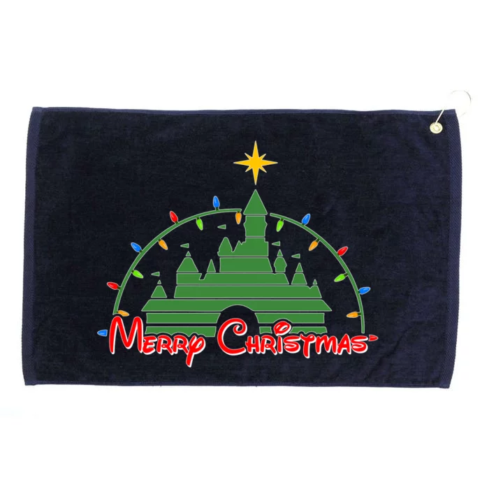 Merry Christmas Magical Grommeted Golf Towel