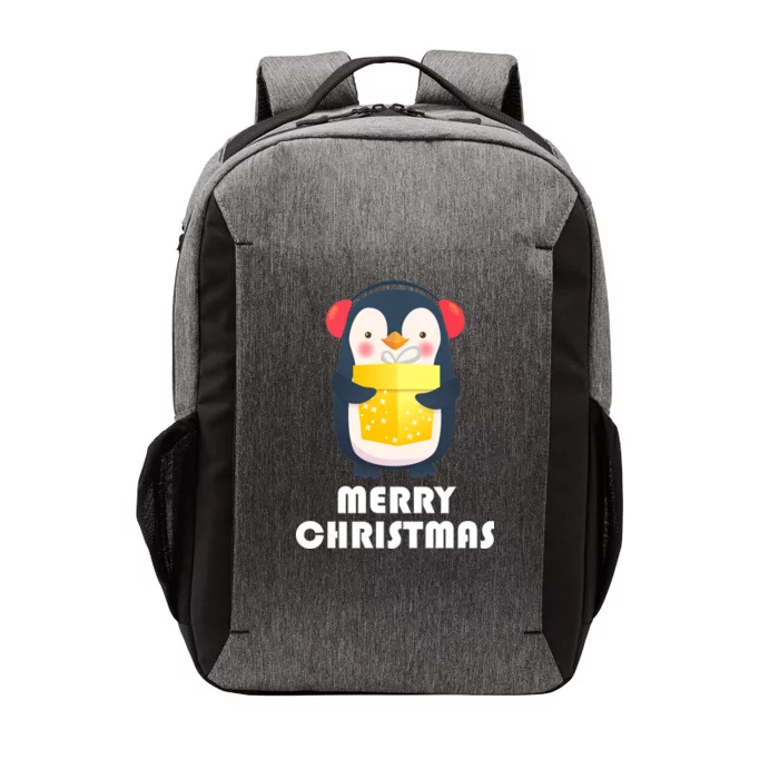 Merry Christmas Penguin Vector Backpack