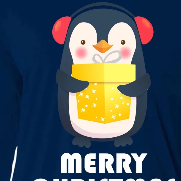 Merry Christmas Penguin Cooling Performance Long Sleeve Crew