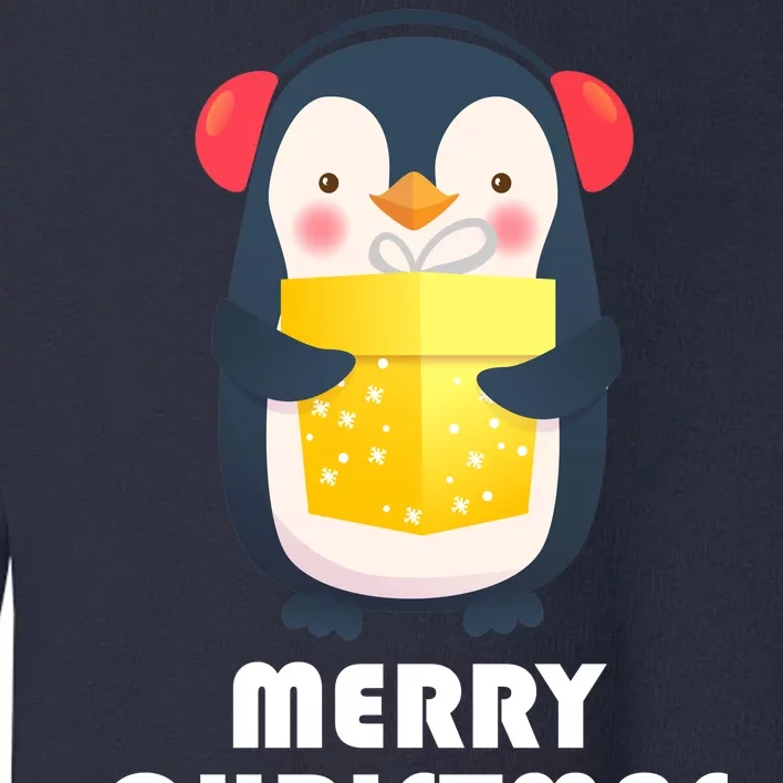 Merry Christmas Penguin Toddler Sweatshirt