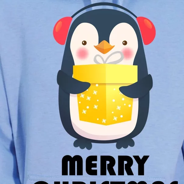 Merry Christmas Penguin Unisex Surf Hoodie