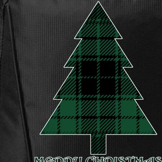 Merry Christmas Plaited Tree City Backpack