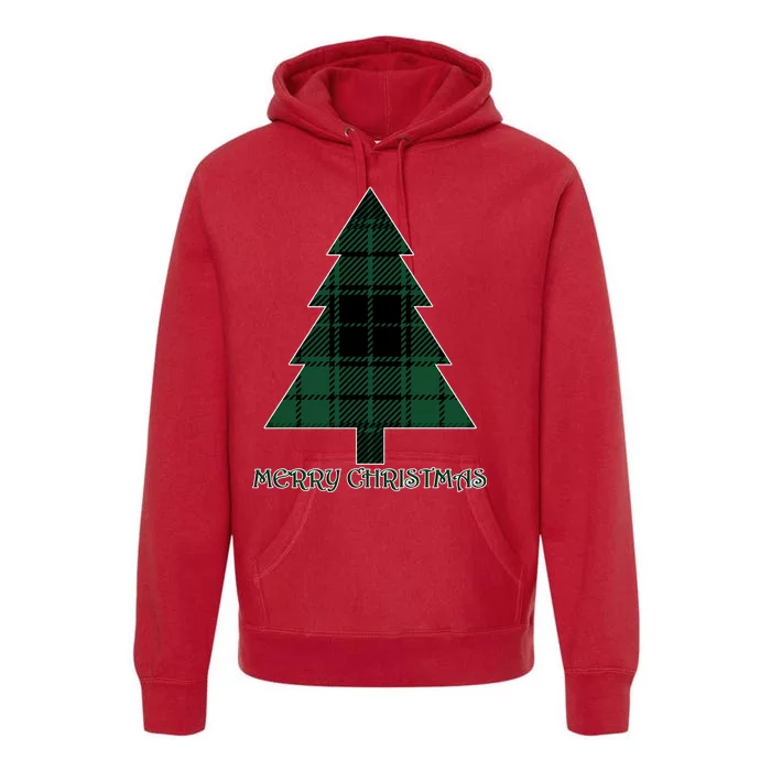 Merry Christmas Plaited Tree Premium Hoodie