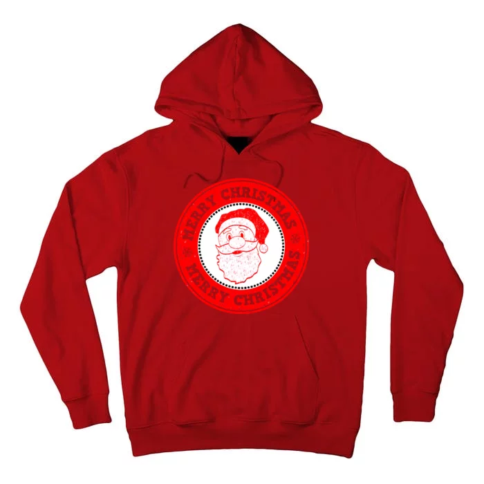 Merry Christmas Santa Claus Distressed Stamp of Approval Tall Hoodie