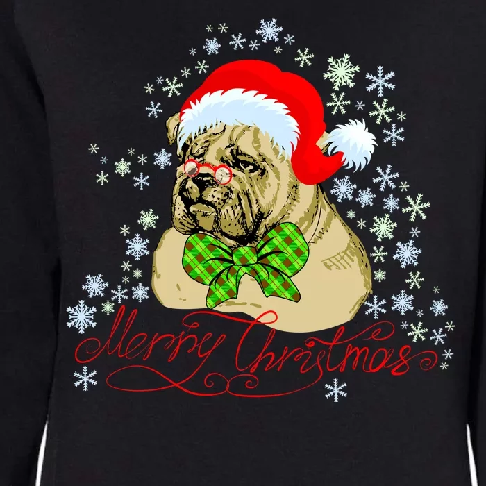 Merry Christmas Santa Pug Womens California Wash Sweatshirt