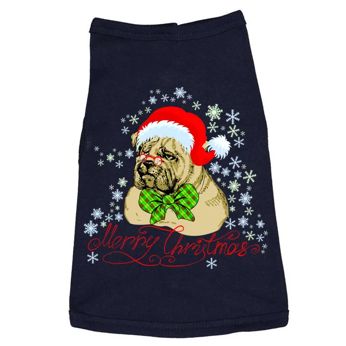 Merry Christmas Santa Pug Doggie Tank