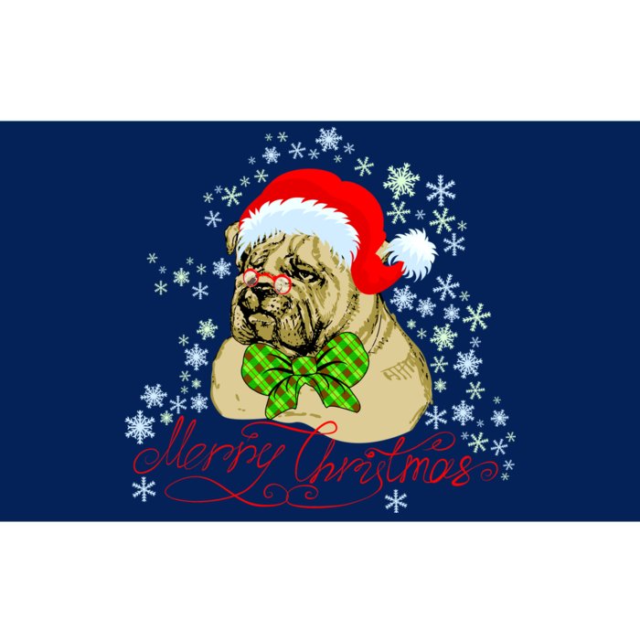 Merry Christmas Santa Pug Bumper Sticker