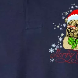 Merry Christmas Santa Pug Softstyle Adult Sport Polo