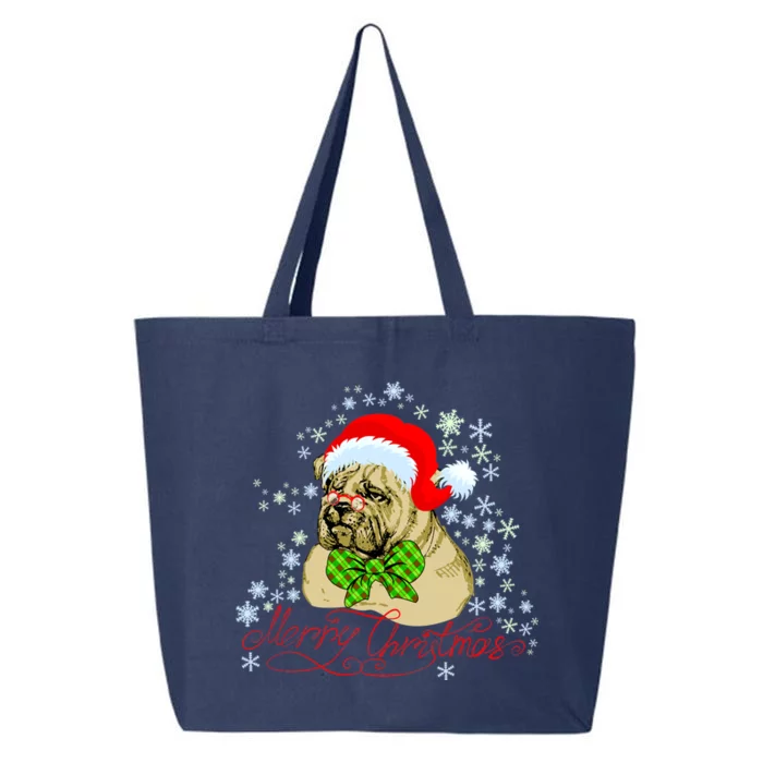 Merry Christmas Santa Pug 25L Jumbo Tote