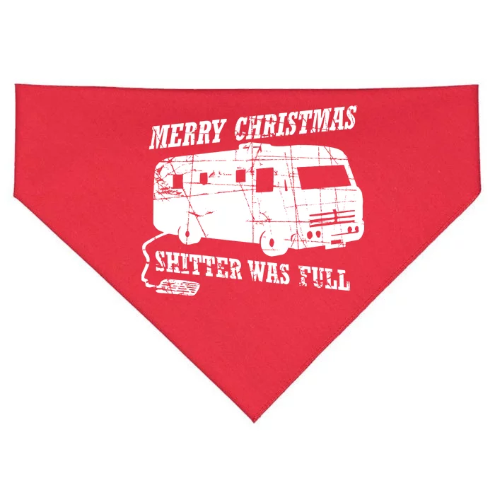 Merry Christmas Shitter Was Full USA-Made Doggie Bandana