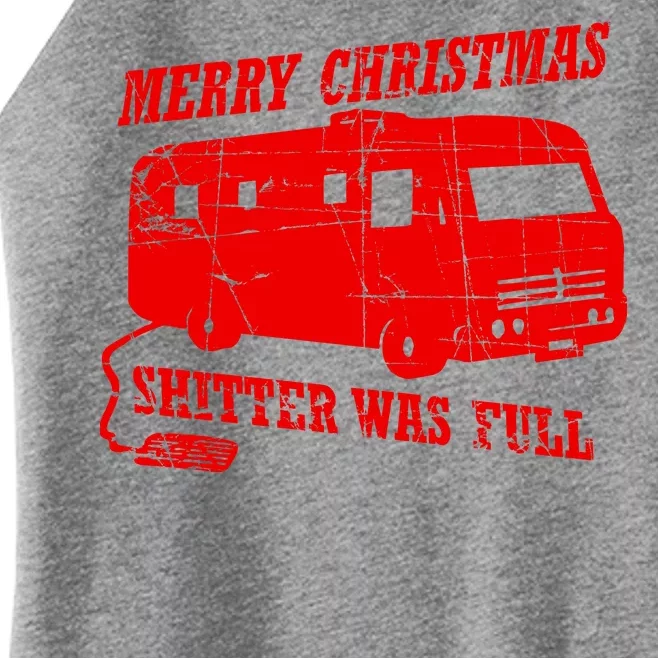 Merry Christmas Shitter Was Full Women’s Perfect Tri Rocker Tank