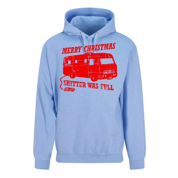 Merry Christmas Shitter Was Full Unisex Surf Hoodie