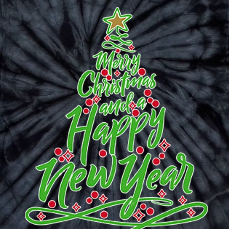 Merry Christmas Tree Tie-Dye T-Shirt