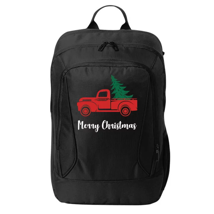 Merry Christmas Tree and Truck City Backpack