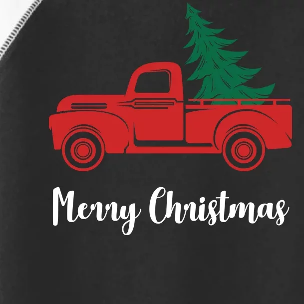 Merry Christmas Tree and Truck Toddler Fine Jersey T-Shirt